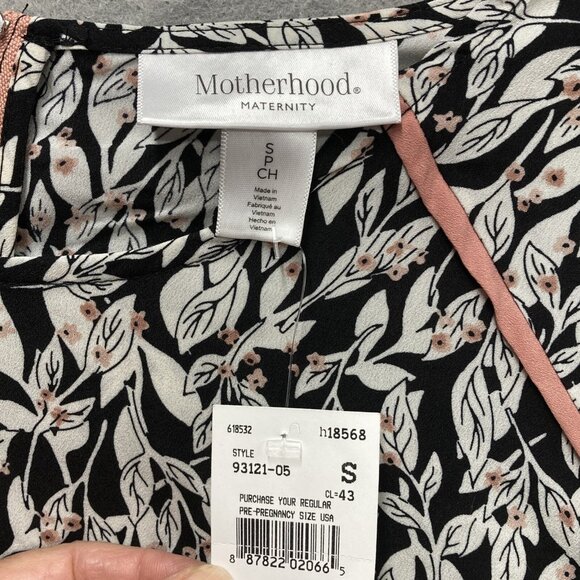 Set of 2 Motherhood Maternity Tops, Size Small, Floral, White, Blue, Zip Up, NEW - Picture 2 of 12